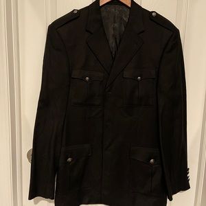 Empra Black Military style sport coat (M)